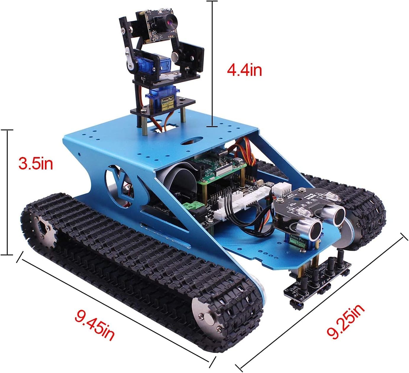 Raspberry Pi KI-Panzerroboter-Kit mit Kamera