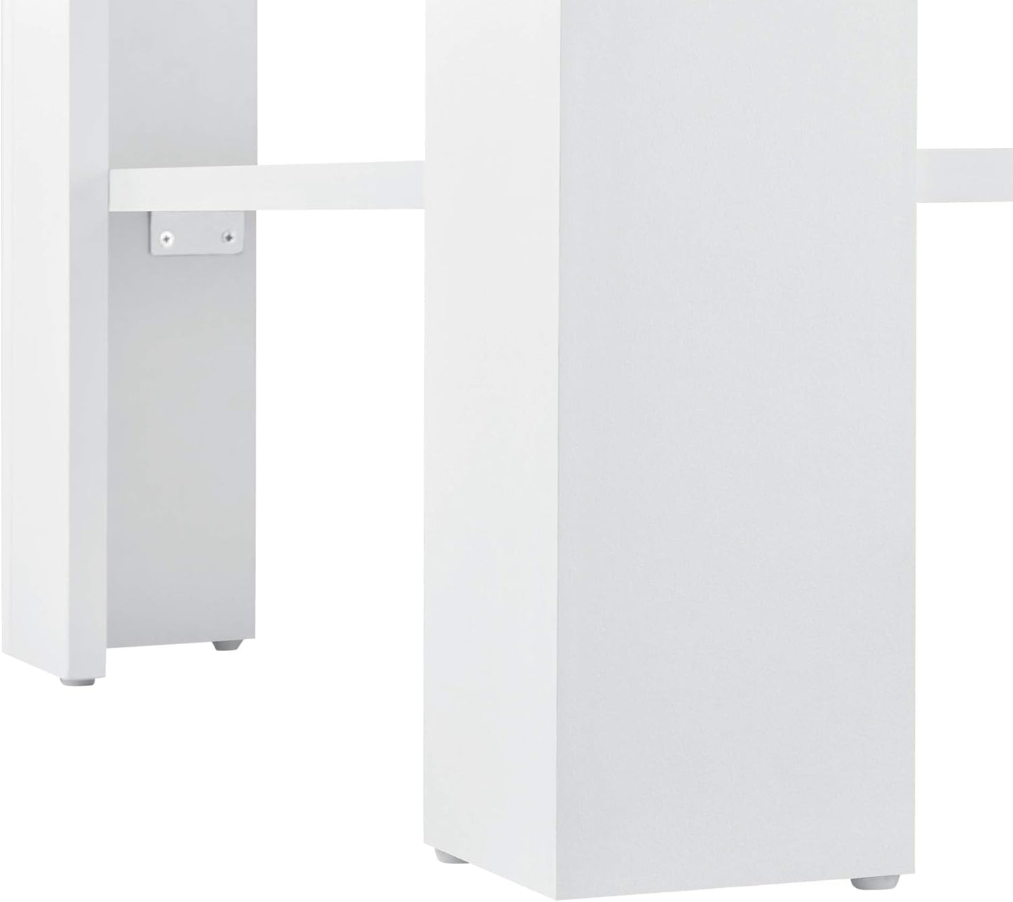 Couchtisch mit Ablage (60 x 60 x 40 cm), Weiss