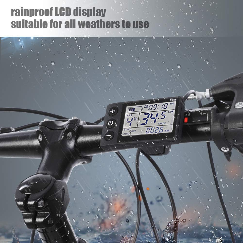 E-Bike-Controller mit LCD-Display, 36 V/48 V, 350 W