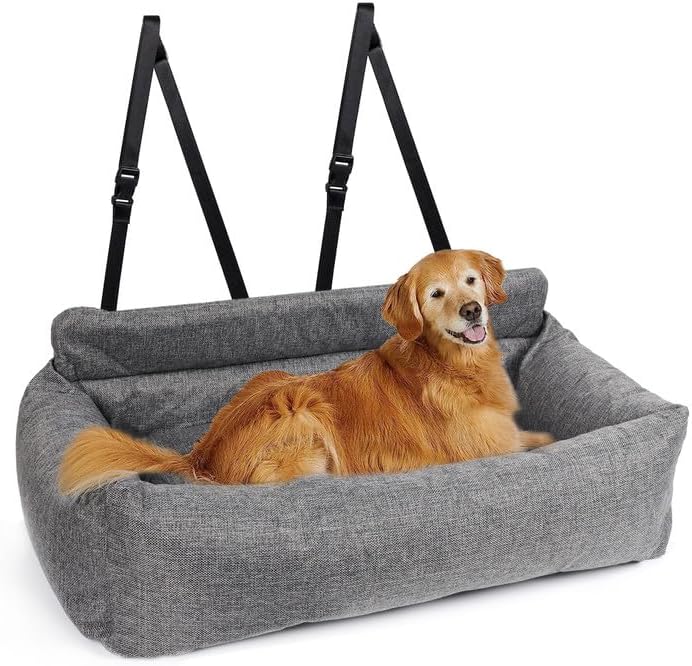 Hundeautositz, Grau (XL)