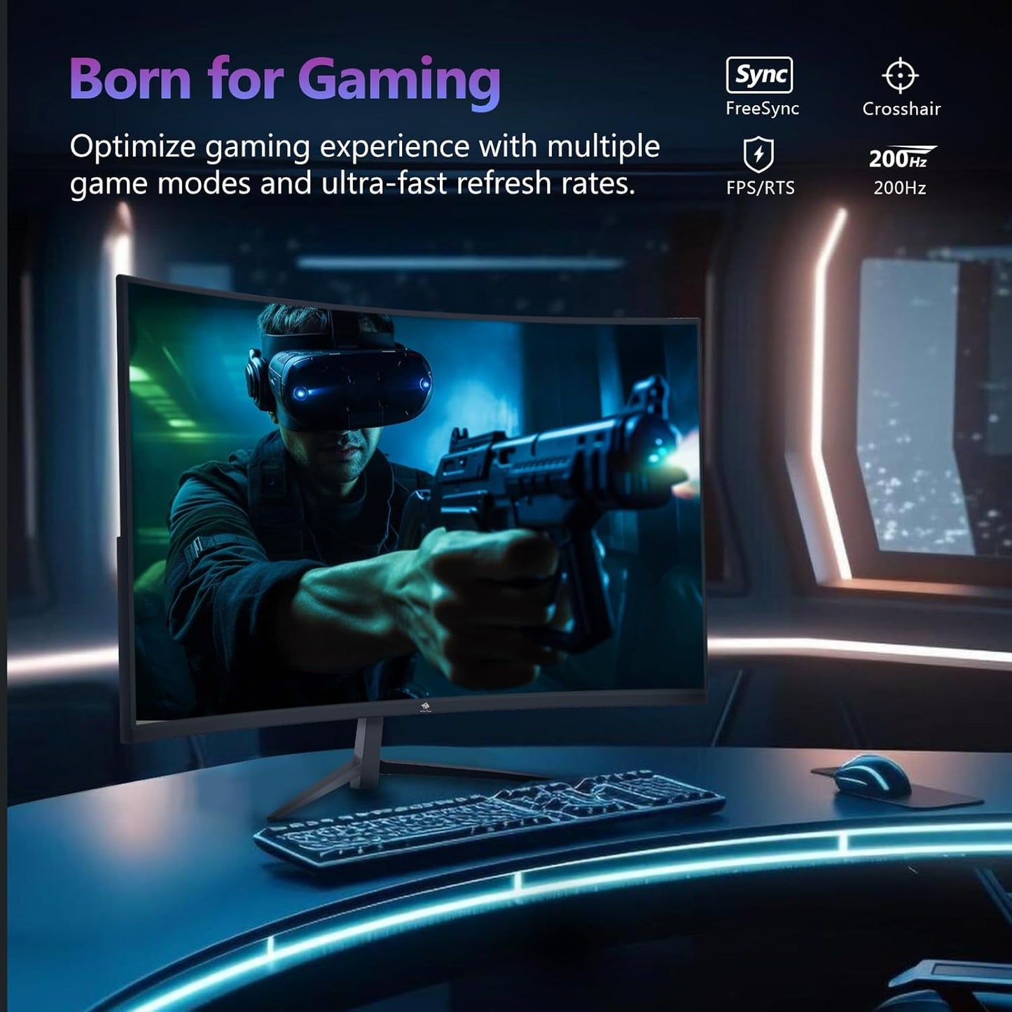 27 Zoll Curved Gaming Monitor, 27 Zoll