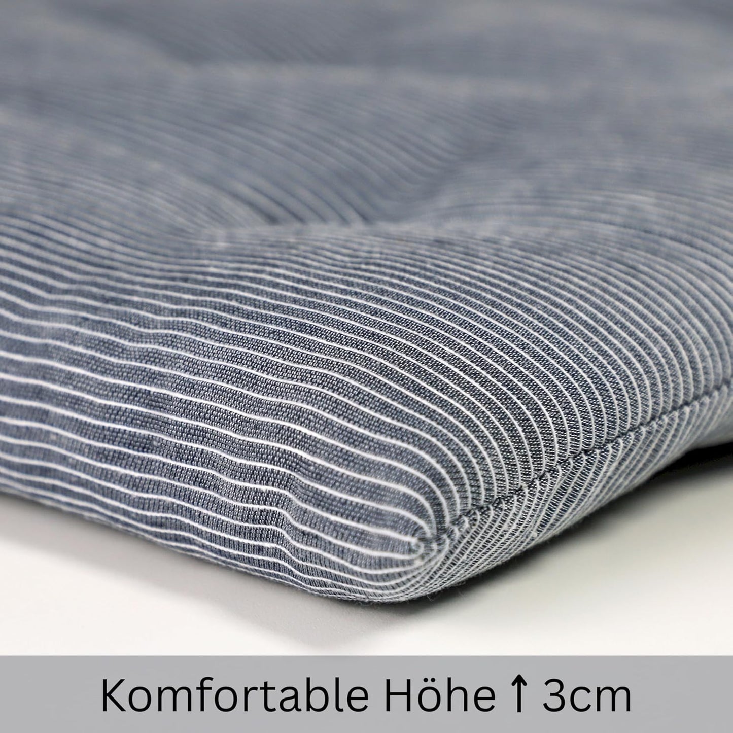 Sitzkissen-Set für Stühle (4 Stück, 40x40 cm), Blau 40 x 40 cm (4er Pack)