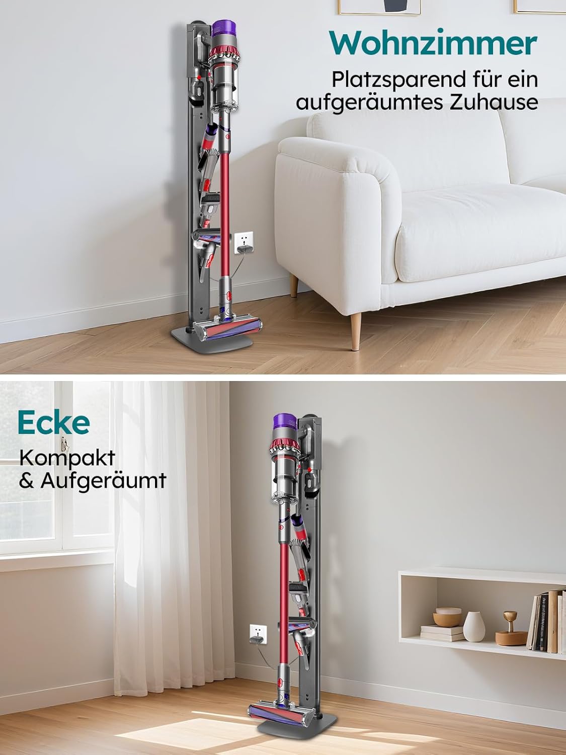 Ständer für Dyson Staubsauger V6-V15 Modelle, Dunkelgrau-2