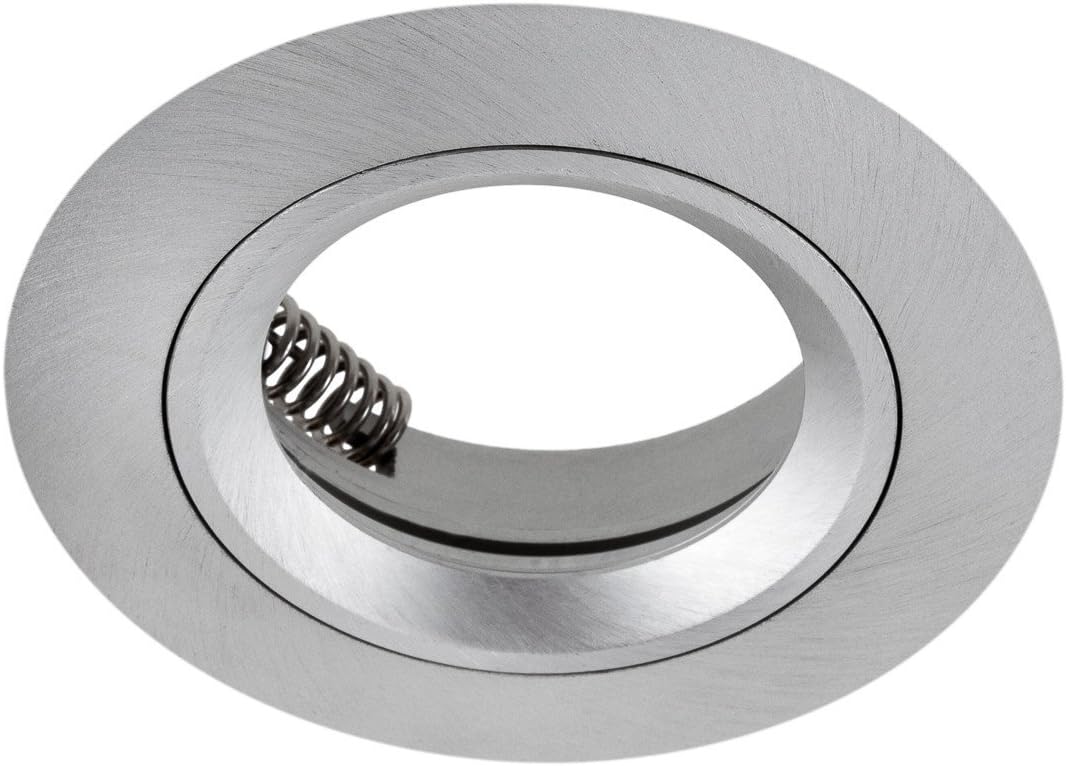 12er Set Einbaustrahler-Rahmen, Silber 12