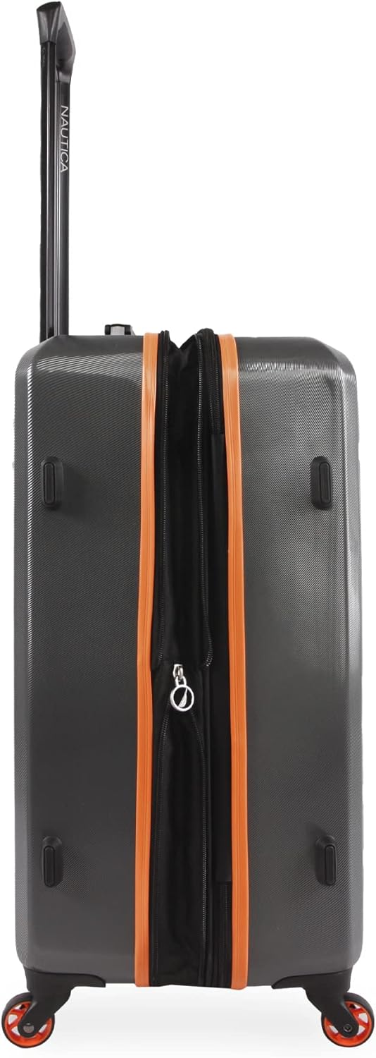 3-teiliges Hartschalenkoffer-Set Roadie, Grau / Orange