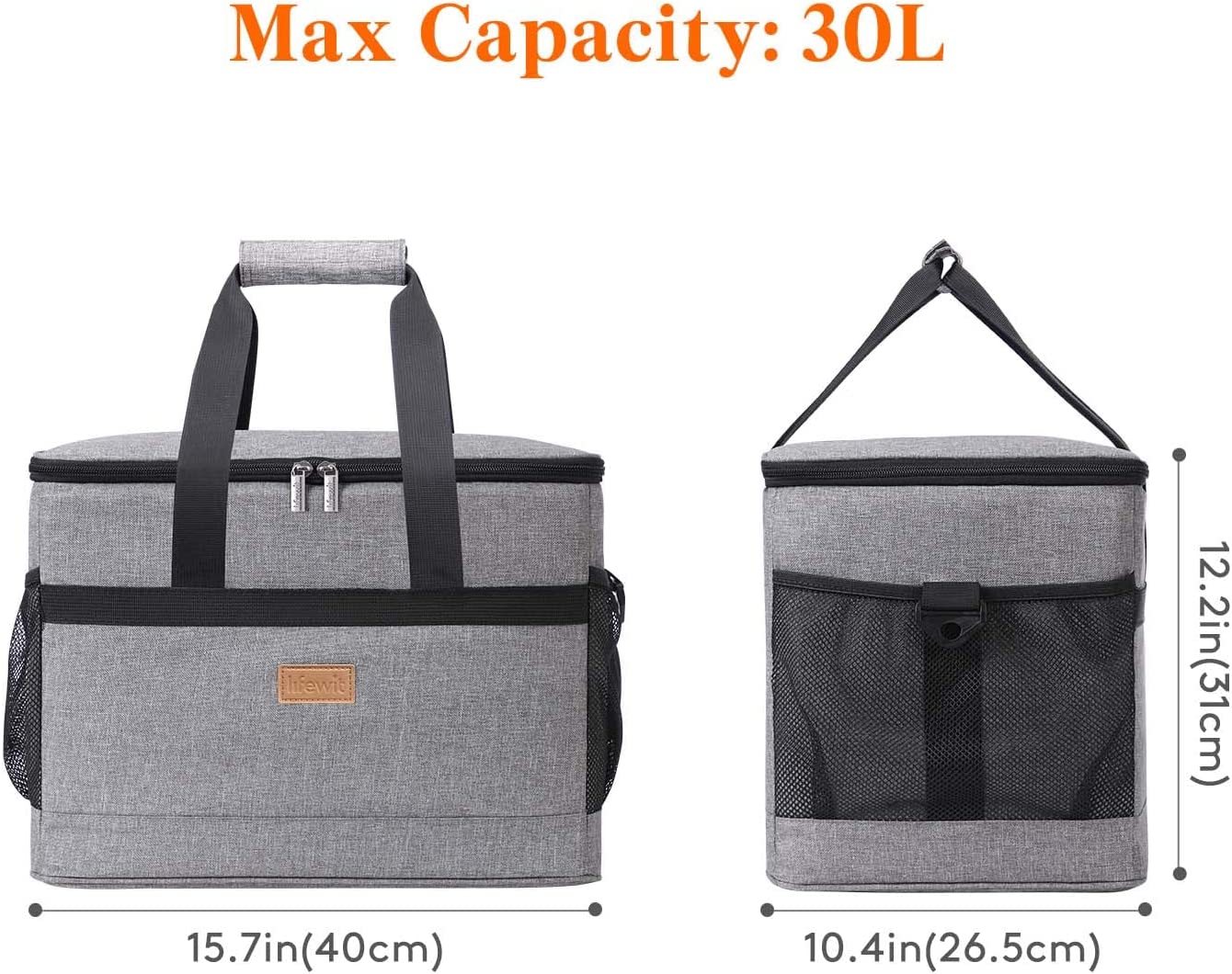 Picknicktasche, Grau, 30L