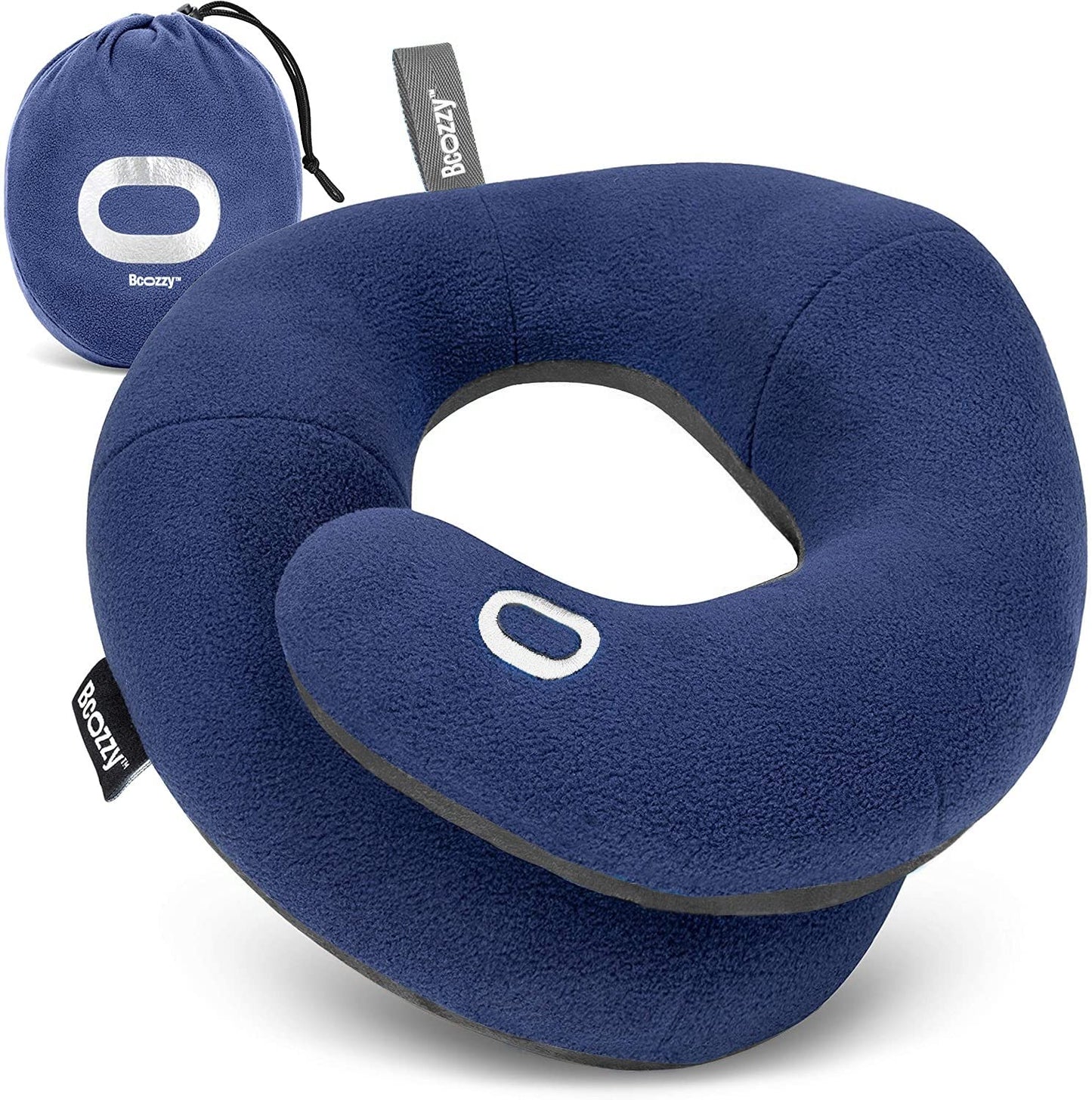Reisekissen mit Doppelunterstützung für Kopf und Nacken, X-Large (Adults) Blau