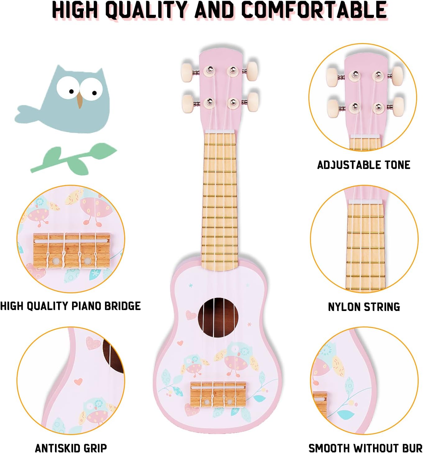 Musikinstrumente-Set für Kinder, Rosa