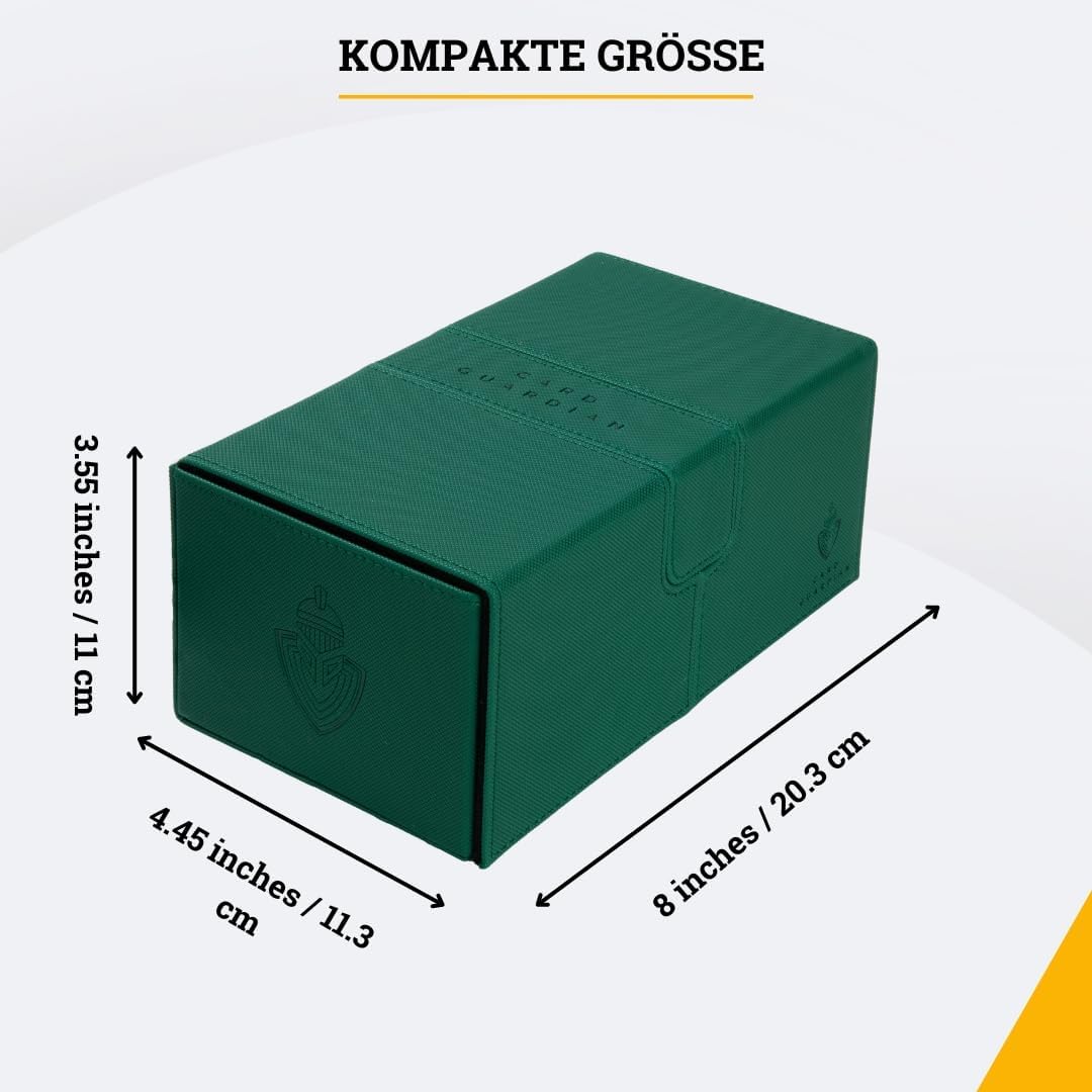 Premium Deck Sammelkarten Box für 200 Karten, Grün