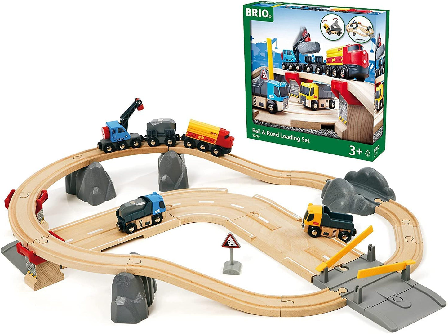 World Strassen & Schienen Steinverlade Set, Bahn, Single