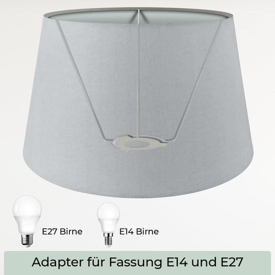 Lampenschirm, 35 cm, Gelb XXL = ØU: 35cm | ØO: 27cm | H: 20cm