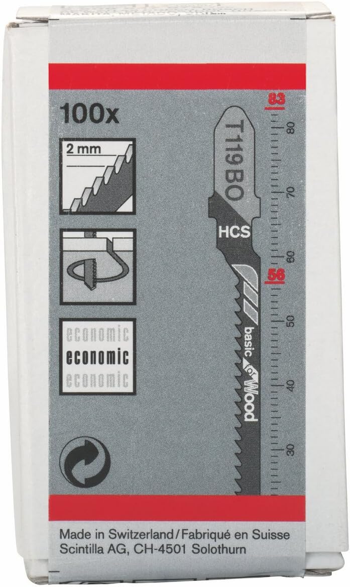 Stichsägeblatt T 119 BO, 100 Stück