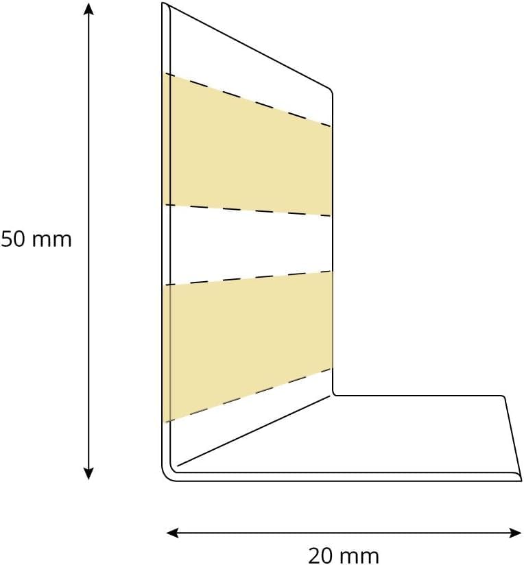 Weichsockelleiste selbstklebend PVC 50x20mm, 25m Eiche Hell