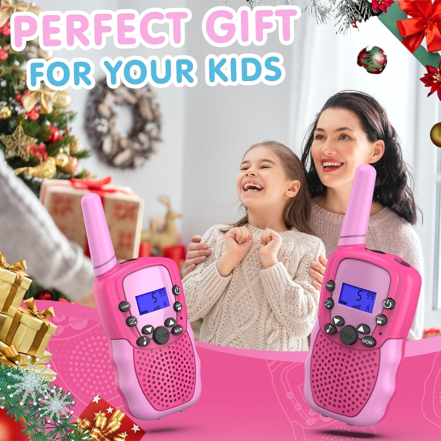 Walkie-Talkie für Kinder, Rosa
