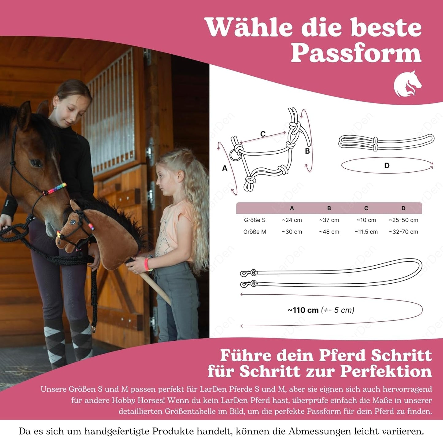 Hobby Horse Zubehör Seil Set, Turquoise Medium