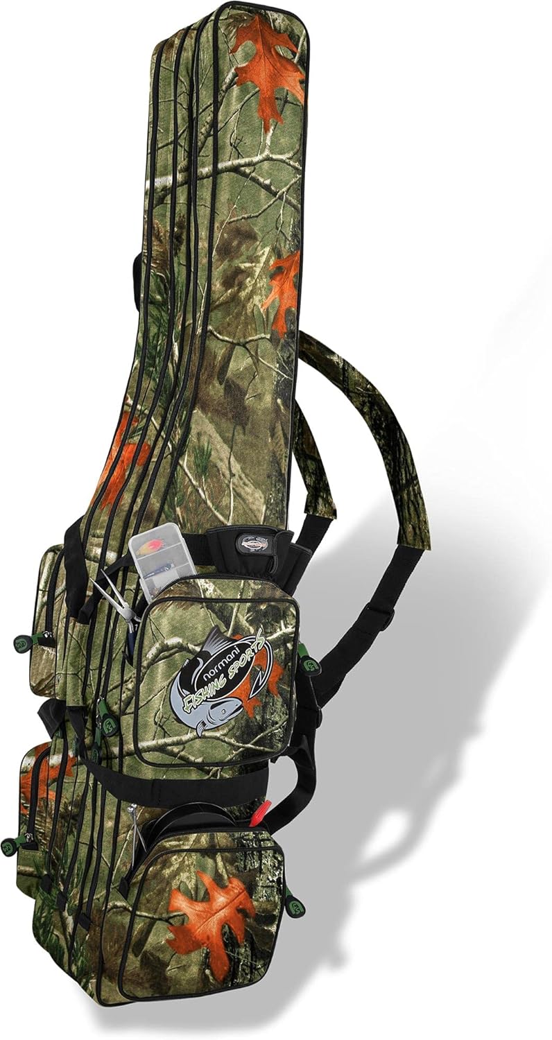 Rutentasche Rod Case Angelkoffer (150 cm, 3 Fächer), Herbsttarn 3 Innenfächer 150 cm
