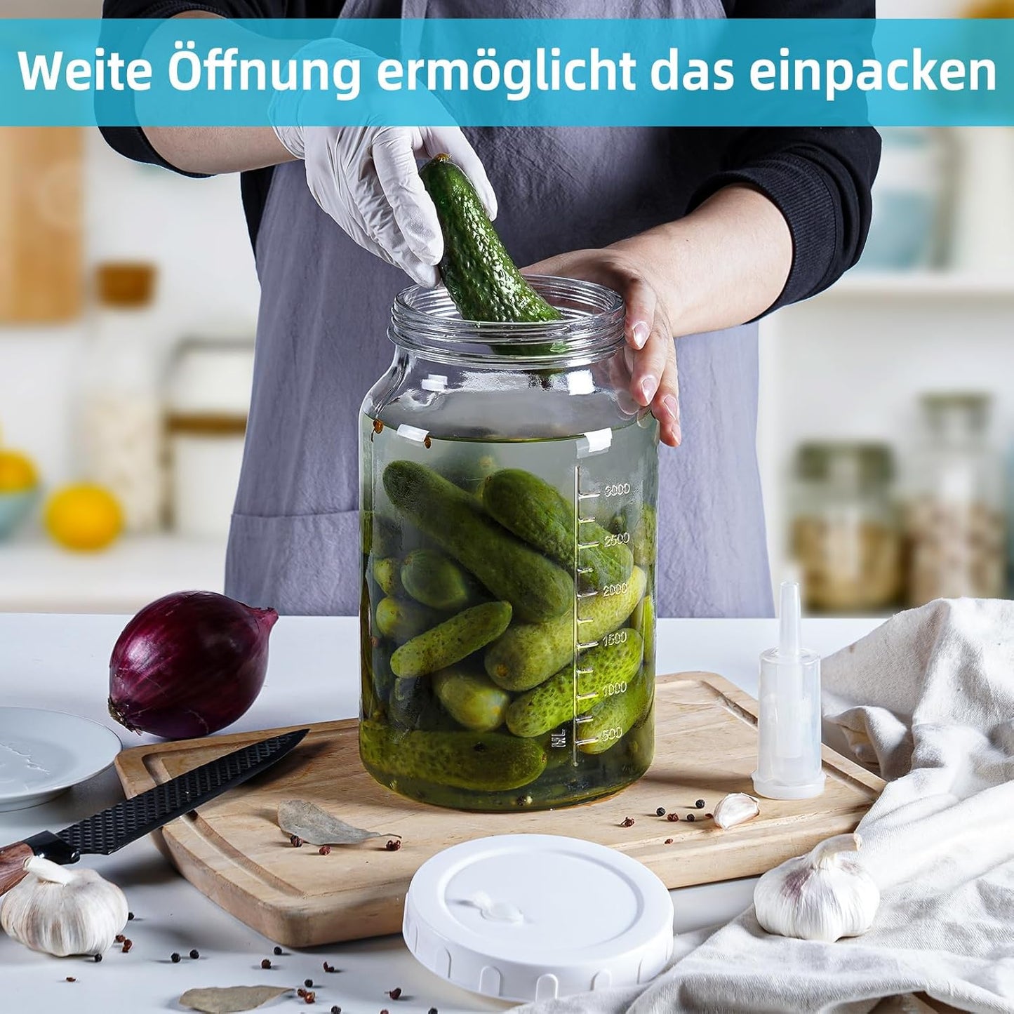 2er-Set Fermentiergläser