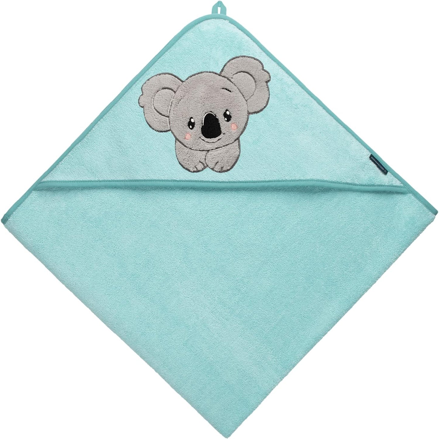 Kapuzenhandtuch Baby, Türkis - Koala