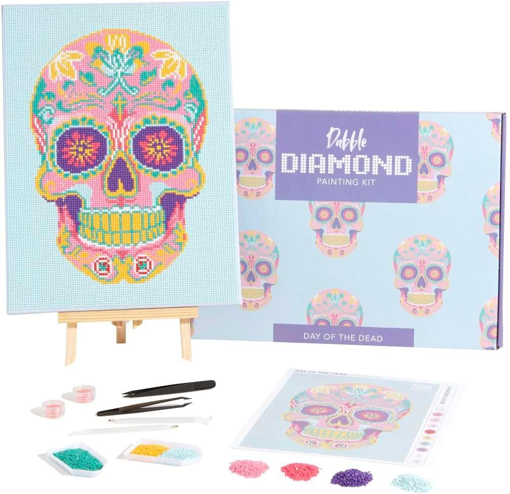 Diamant Painting mit Leinwandrahmen, Tag der Toten