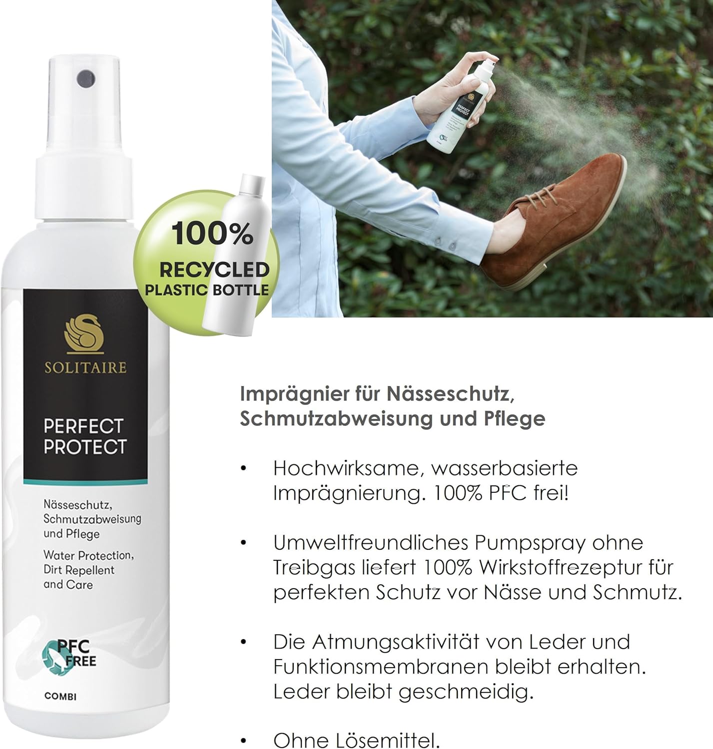 Wildleder Pflege-Set mit PFC-freiem Imprägnierspray