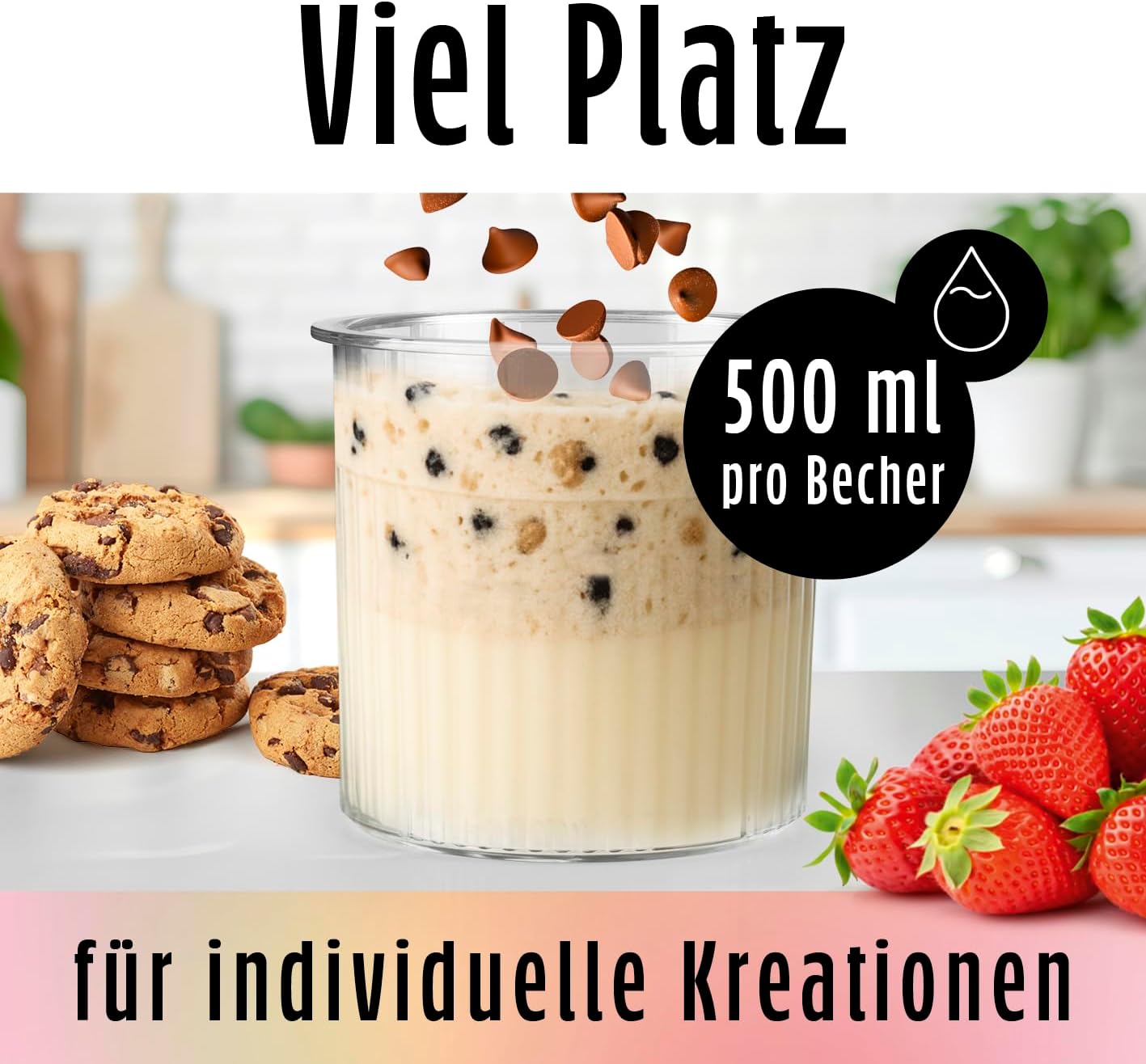 SmoothUp Becher-Set für Eismaschine