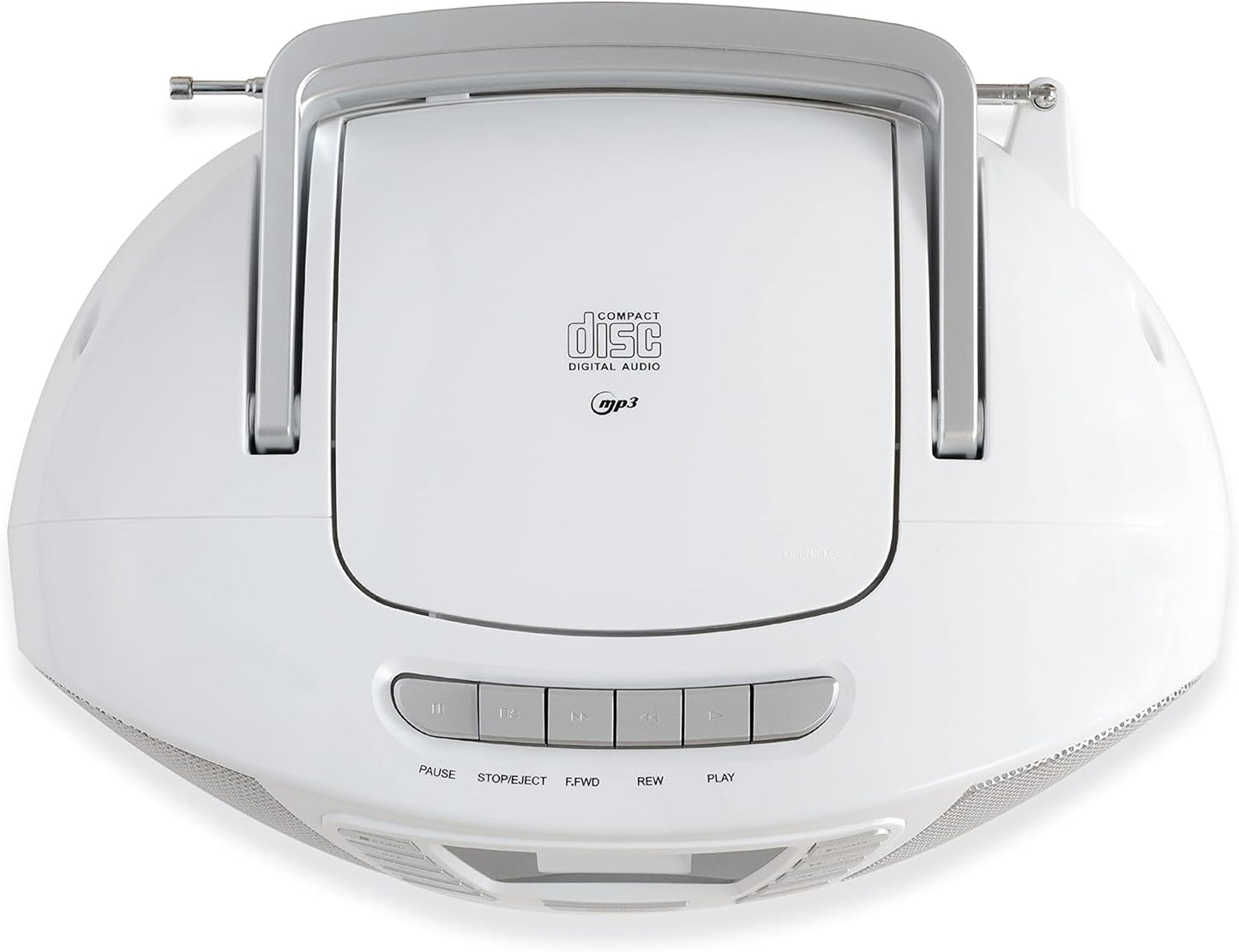 Tragbarer CD-Player mit Bluetooth, Weiß