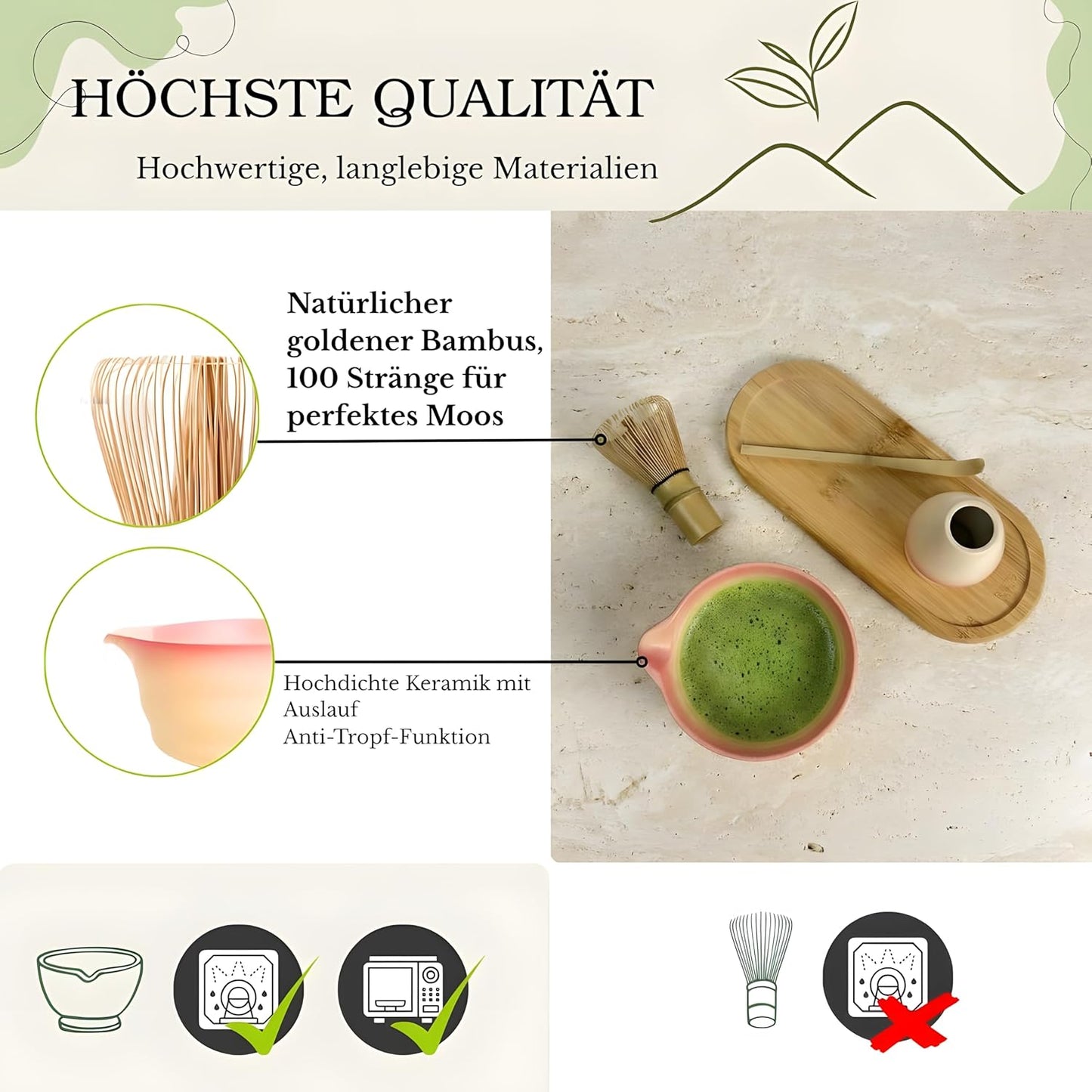 Matcha Tee Set, Blaue Tasche 7