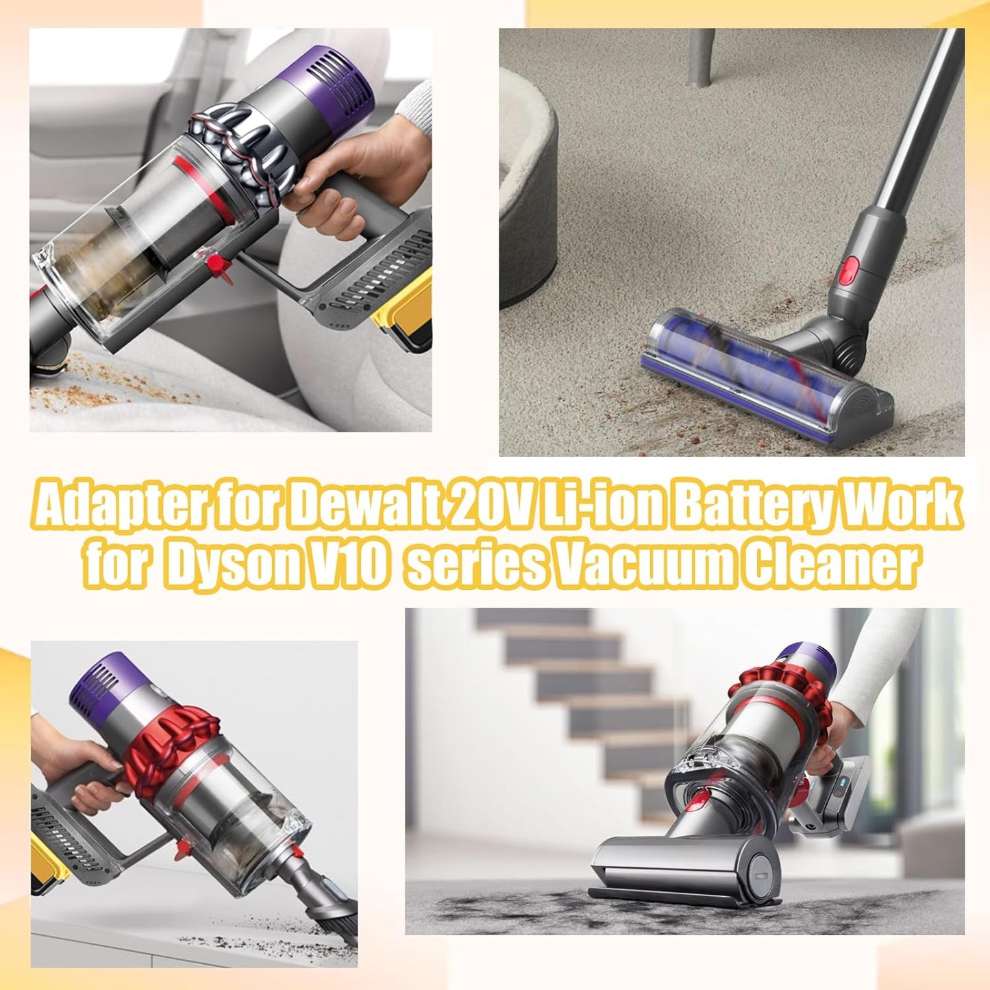 Adapter für 18V/20V Akku-Staubsauger V10, DEW20V10