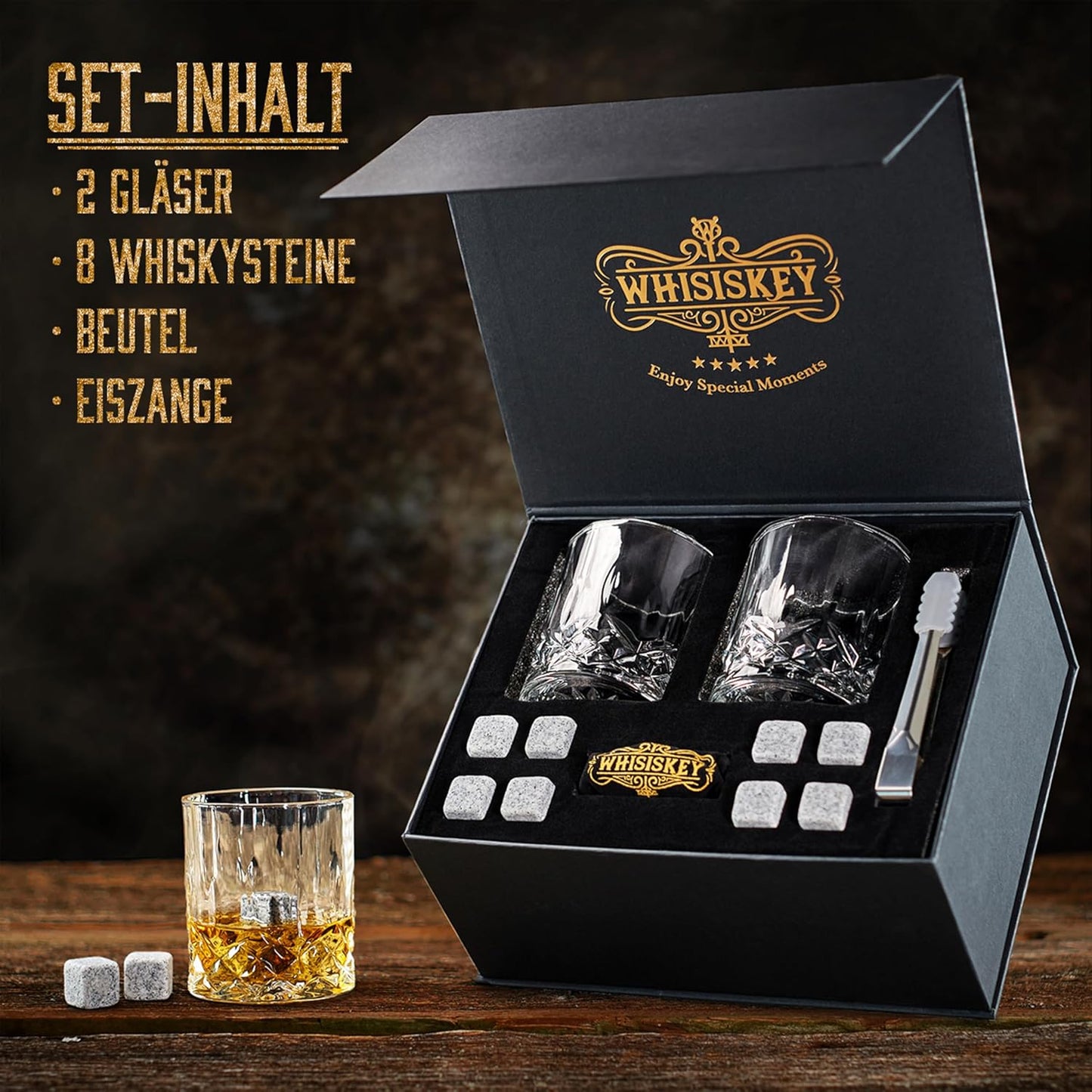 Whisky Gläser Set, 2 Gläser Set