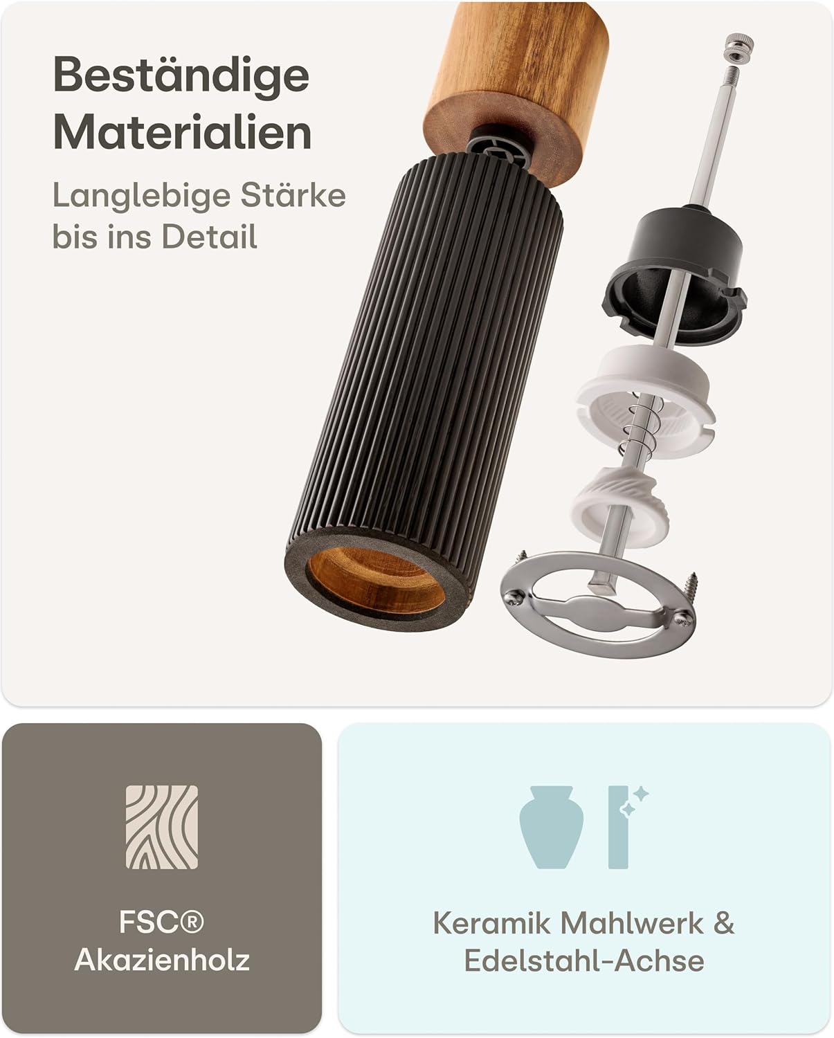 Salz- & Pfeffermühlen-Set, Groß