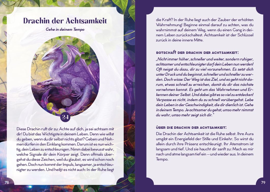 Drachen-Orakelkartenset, Taschenbuch