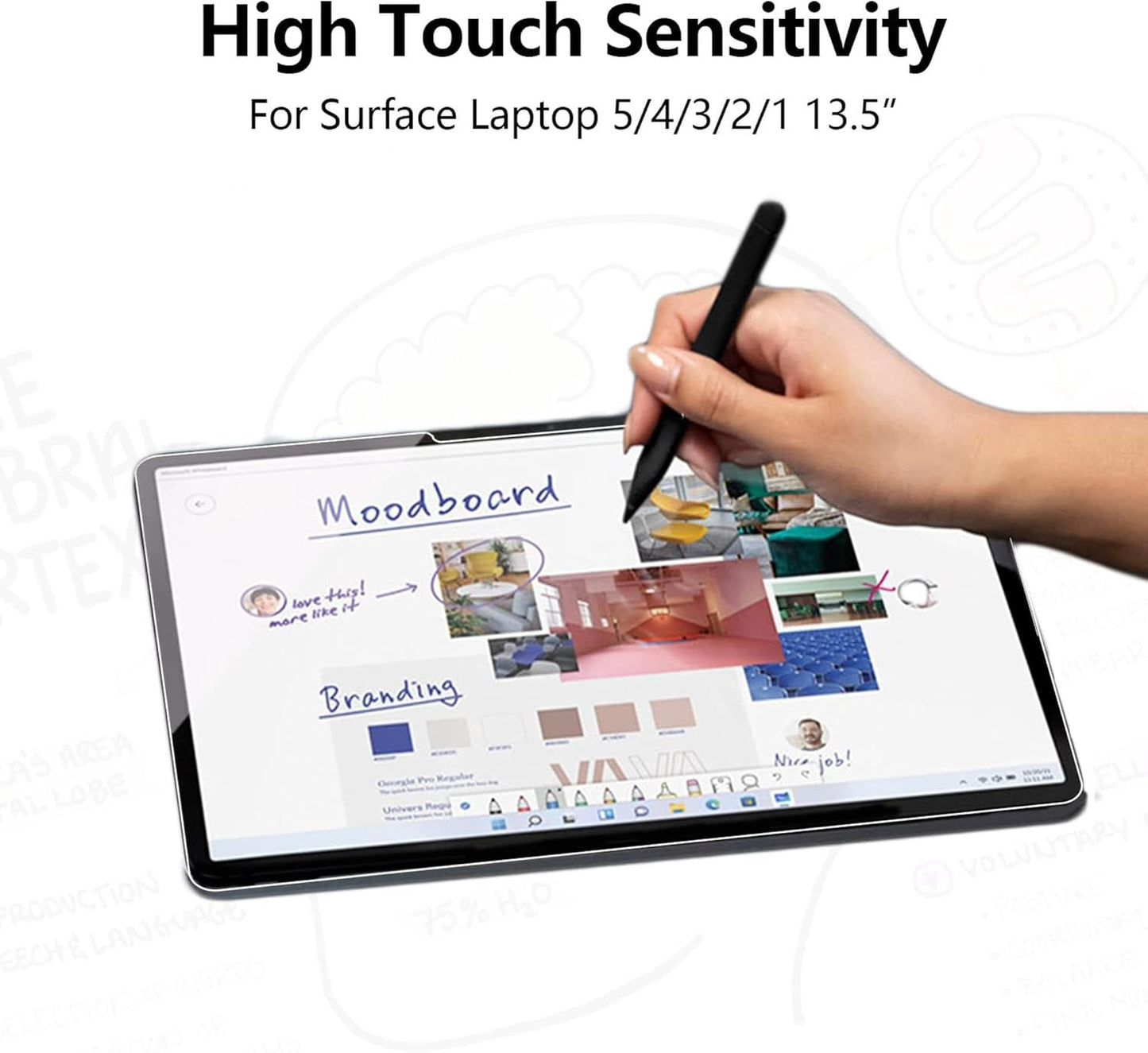 Schutzfolie für Surface Laptop (2 Stück)