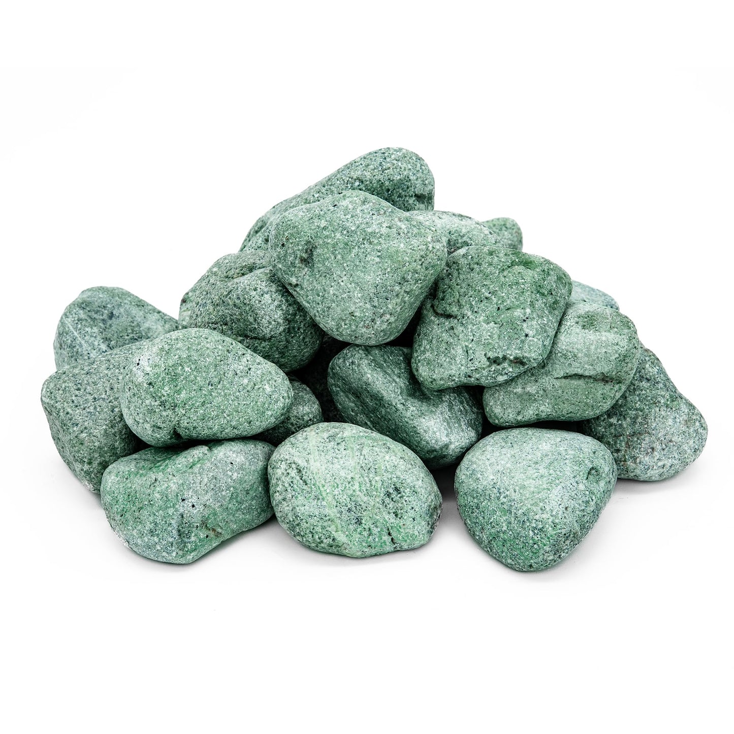 Saunasteine Jadeit, abgerundet 15 kg, 5-10 cm