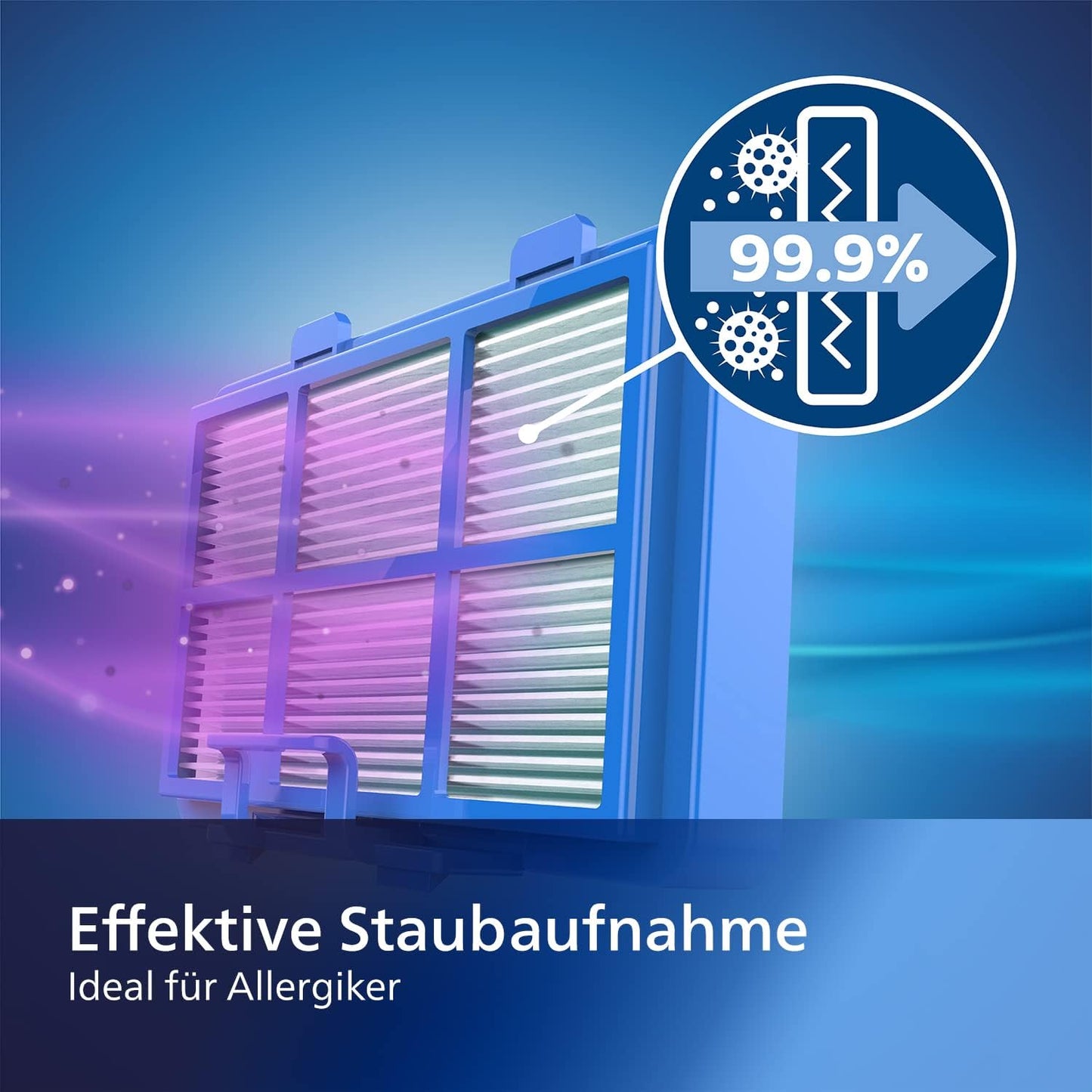 FC8243/09 PowerGo Staubsauger mit Allergiefilter