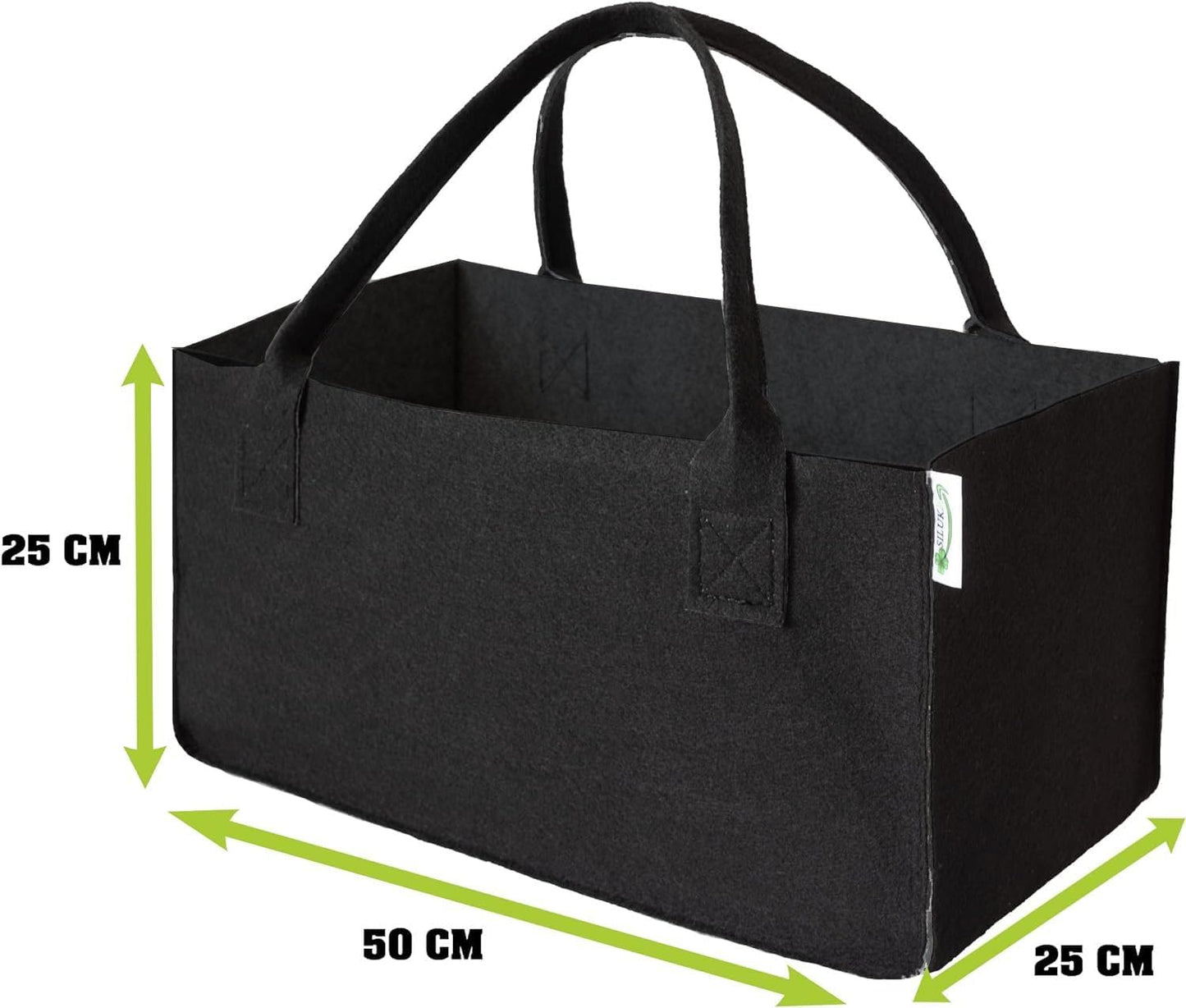 Filztaschen-Set, Schwarz