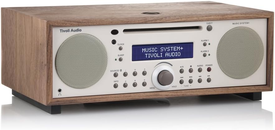 Music System+ All-in-one Kompaktanlage mit Bluetooth, Walnuss / Beige