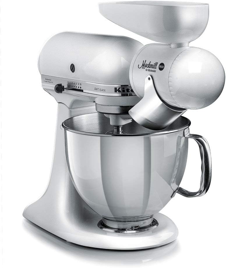 Mahlaufsatz für KitchenAid inkl. Roggen (2,5 kg), Mockmill Mahlaufsatz + 2,5 kg Bio Roggen