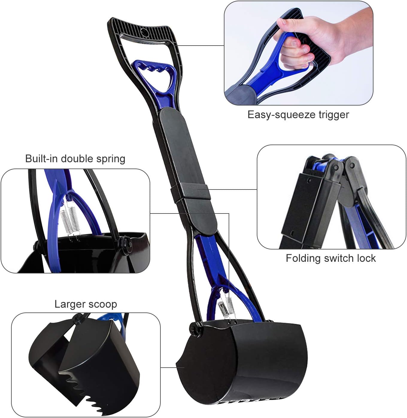 Pooper Scooper Kotschaufel mit langem Griff