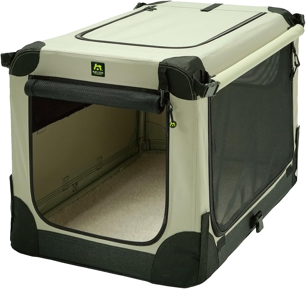 Faltbare Hundebox, XS, hautfarben XS 62 - (62 x 42 x 41 cm)