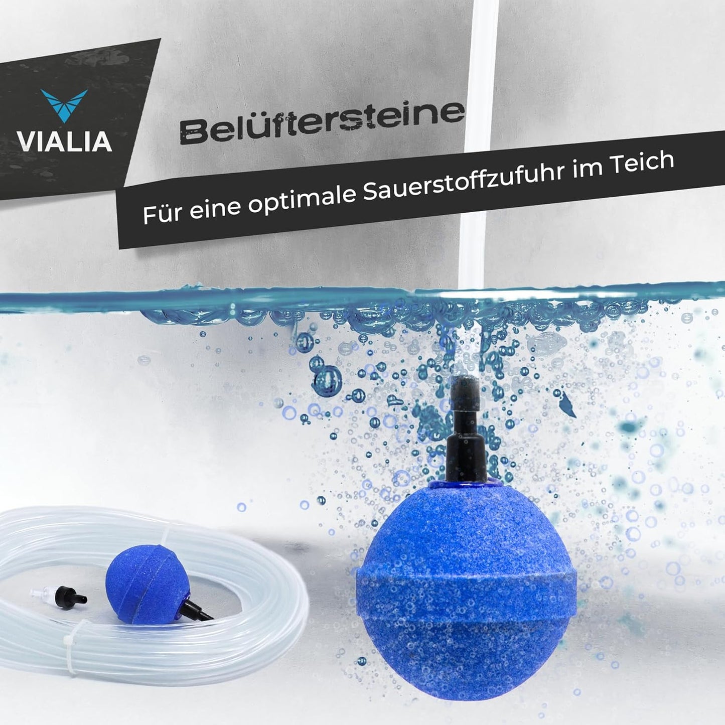 Eisfreihalter Gartenteich-Set mit Belüftungspumpe, Set mit Superfish Air Flow 1 Pumpe