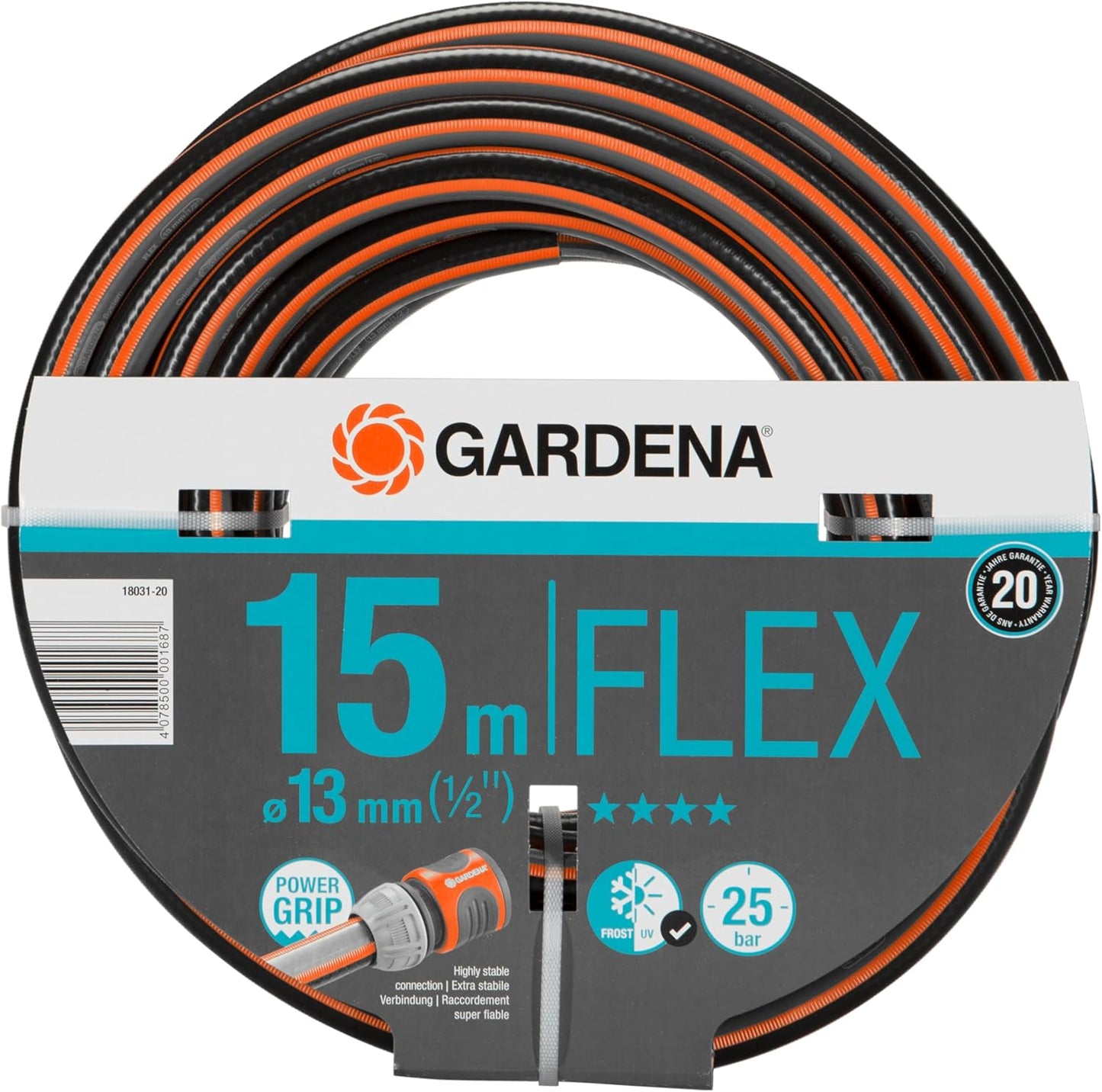 Comfort FLEX Gartenschlauch 15m, 15m ohne Systemteile Single