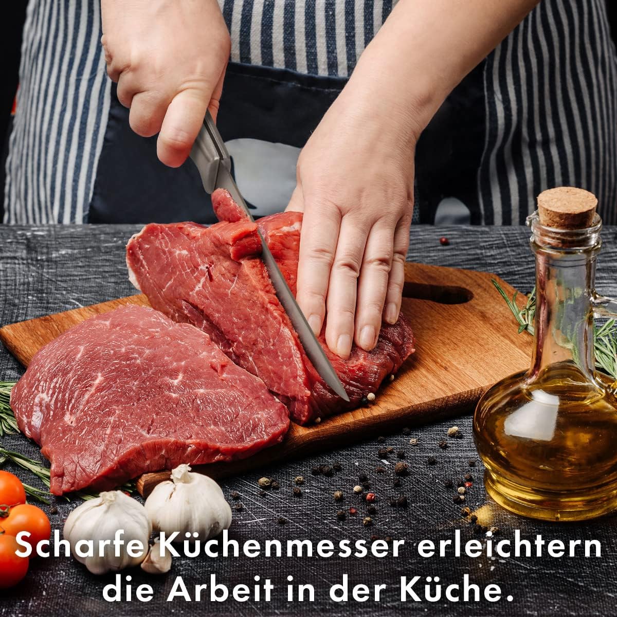 C-MBS 4018 Messerblock-Set mit Küchenschere (7-teilig)