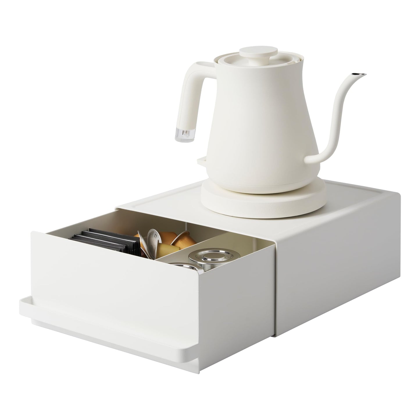 Tower Schubladenorganizer für Teebeutel/Kaffeekapseln, Weiss