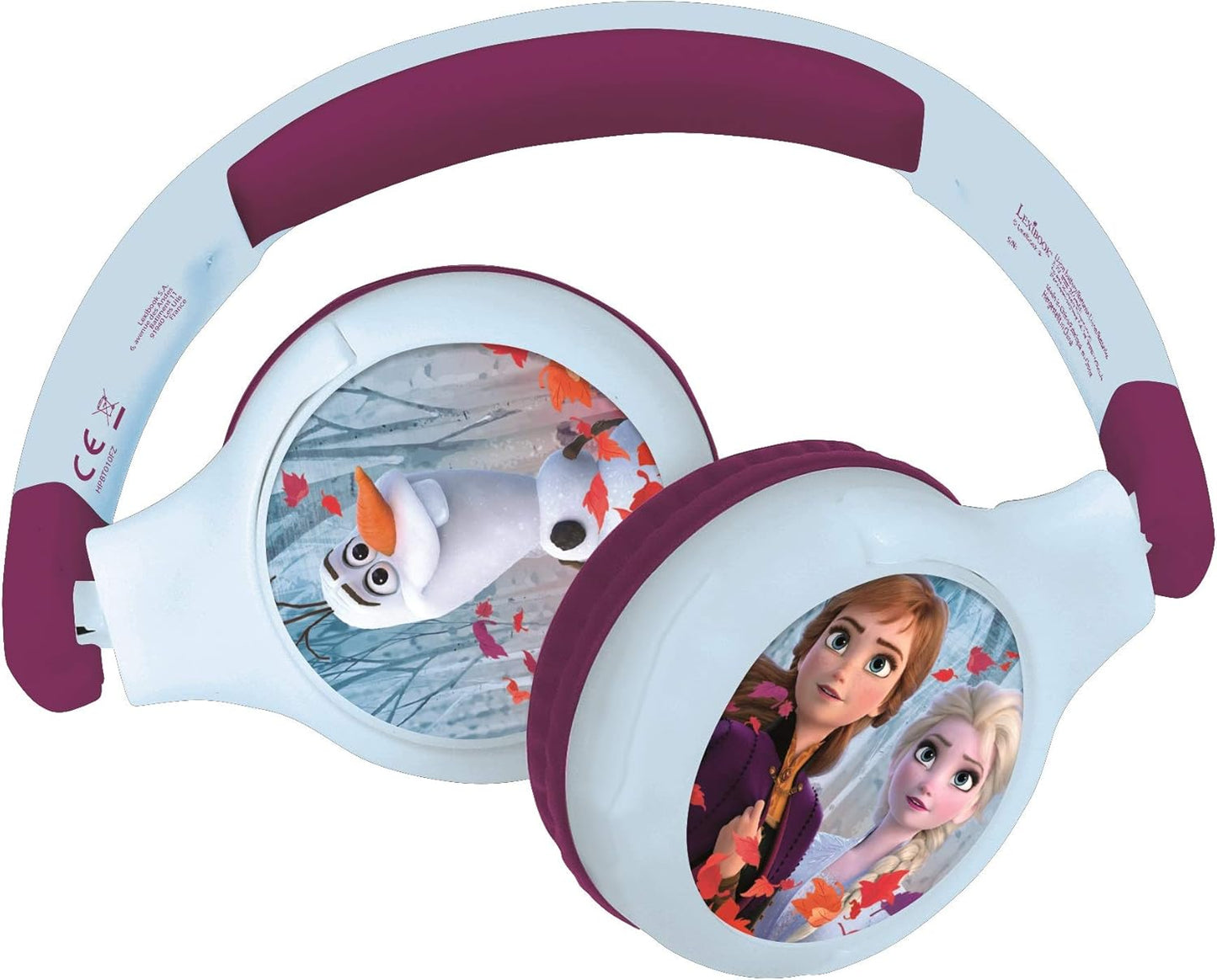 2-in-1 Bluetooth-Kinderkopfhörer Disney Frozen, Die Eiskönigin