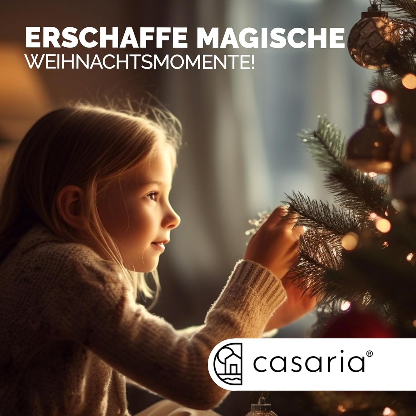 Künstlicher Weihnachtsbaum 150cm mit Metallständer, Weiß 150 cm