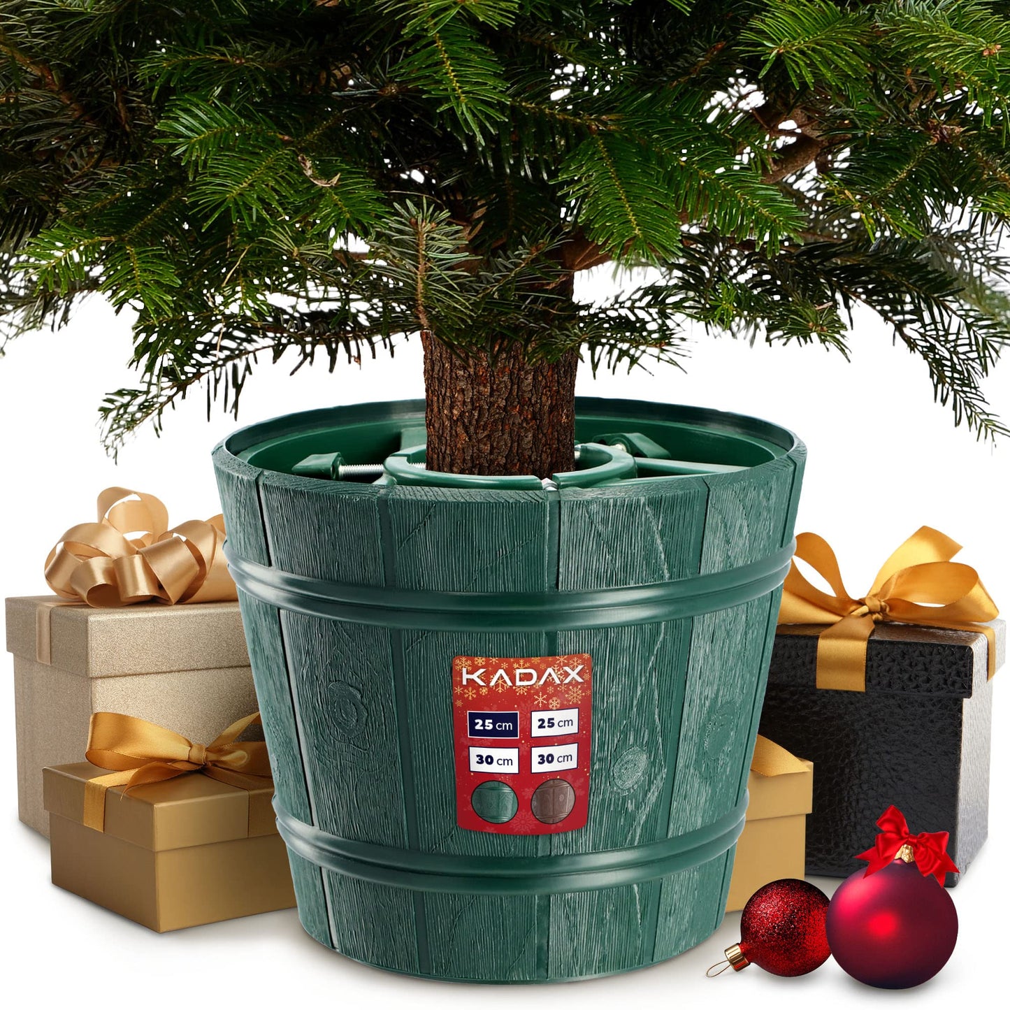 Weihnachtsbaumständer, Baumhöhe bis 240cm /Grün