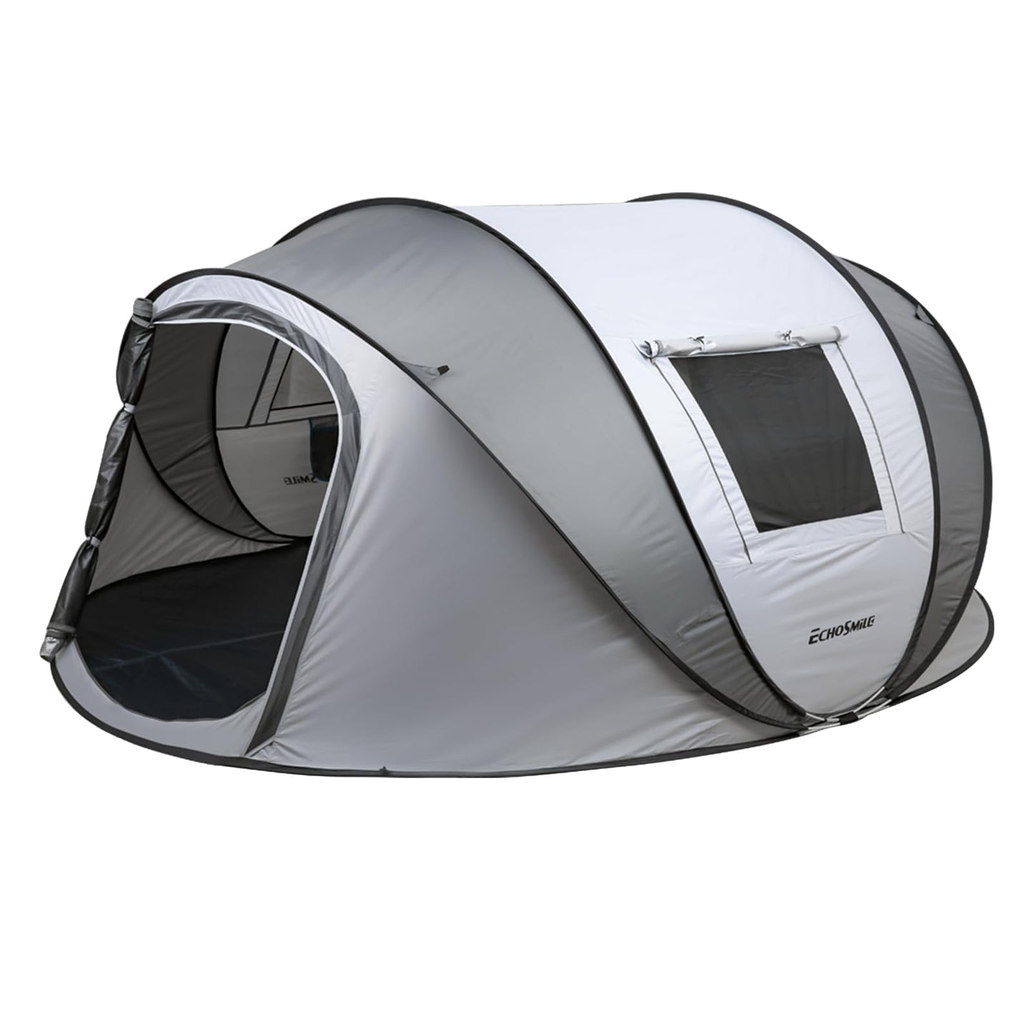 Pop-up Campingzelt für 5-8 Personen, wasserdicht, Weiss & Grau(5-8 Personen)