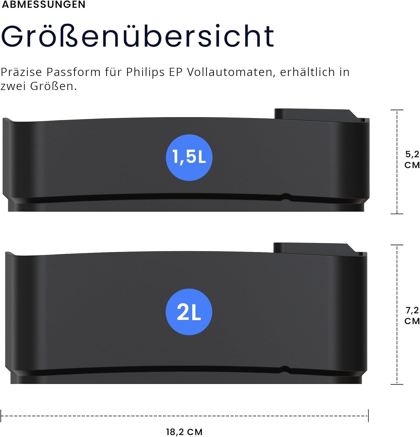 Kaffeebohnenbehälter für Philips Kaffeevollautomaten, 1.5 liter