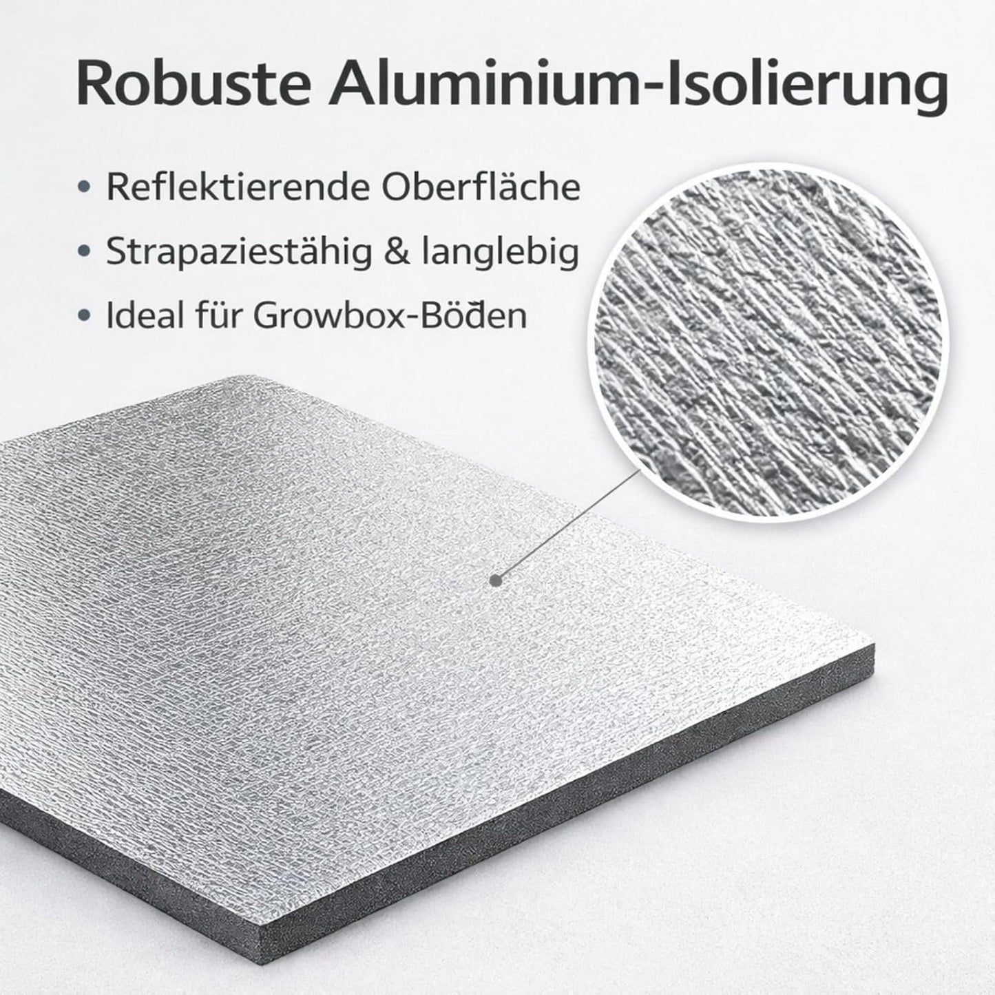 Isoliermatte für Growboxen, 120 x 120 cm