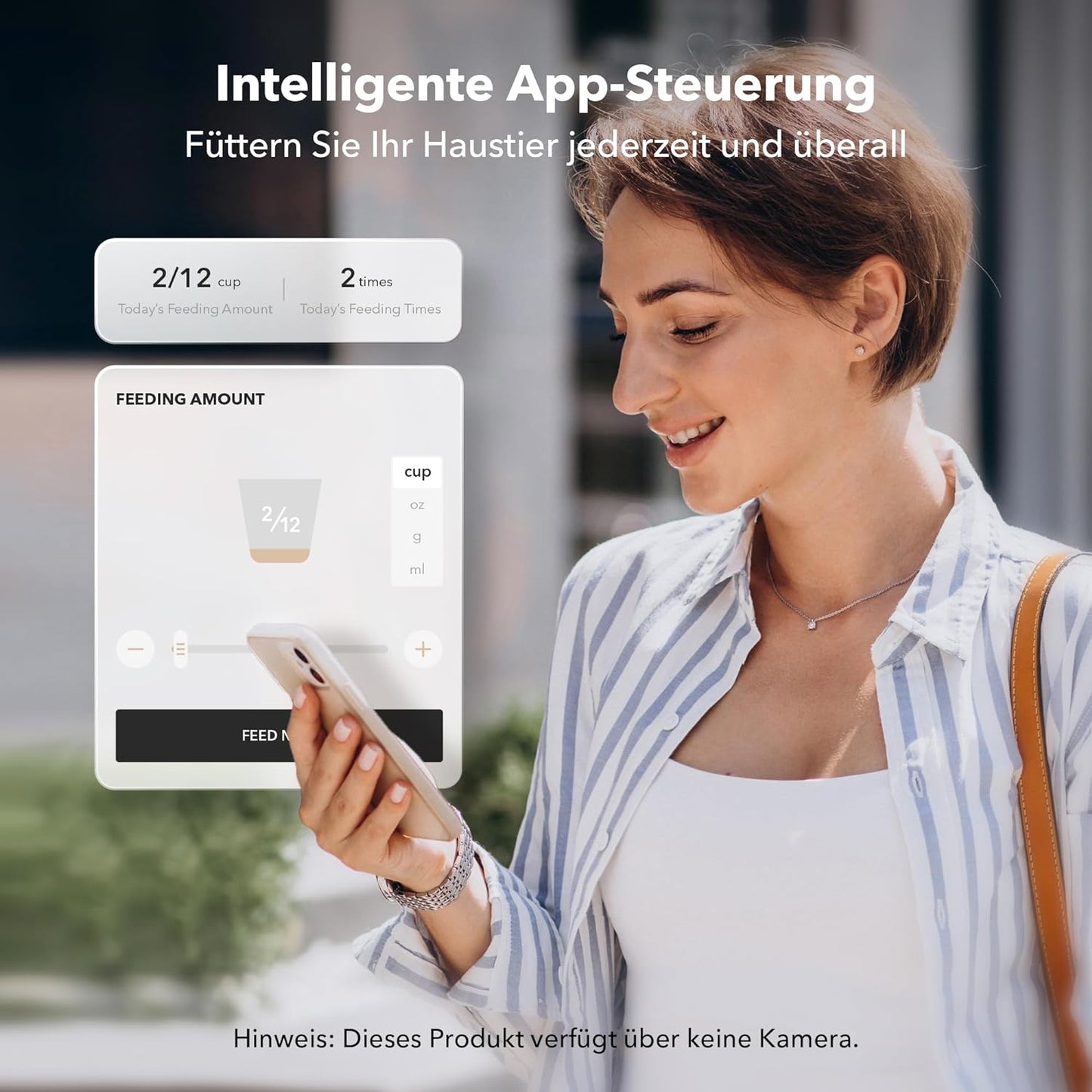 5G Wi-Fi Futterautomat, 5G WiFi,schwarz